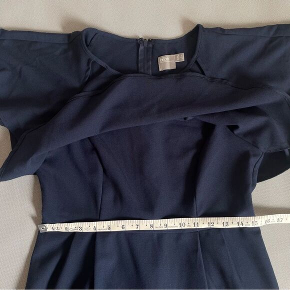 ASOS Navy Blue Viscose Blend Dress Women’s Size 12 - Picture 5 of 9